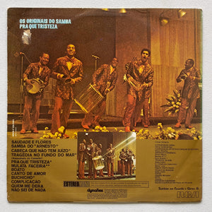 Os Originais Do Samba — Pra Que Tristeza (LP Vinyl Record, used)